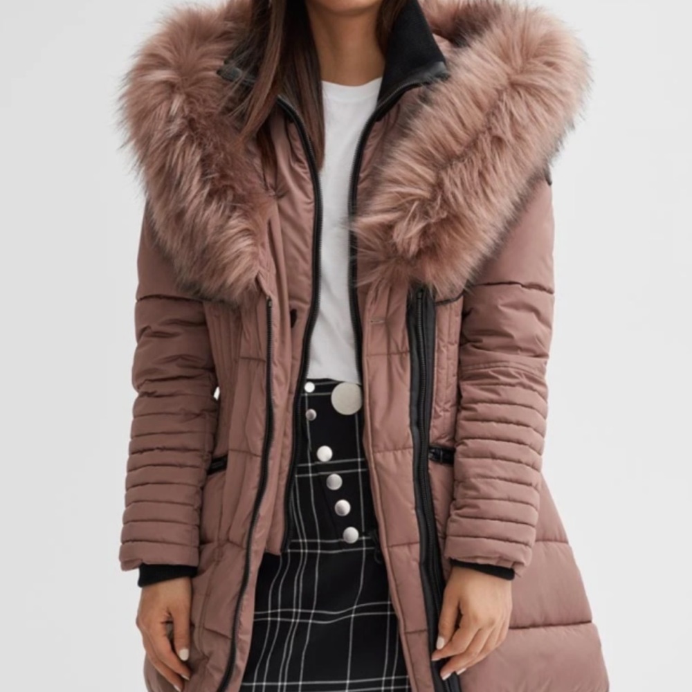 NOIZE Gigi heavy weight parka in the color rose